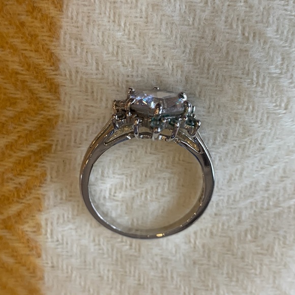 Vintage NVC Snowflake CZ Ring Size 10 - Picture 3 of 10